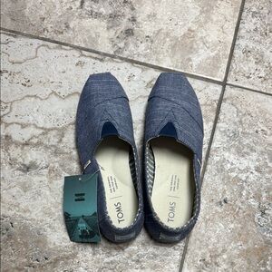 TOMS Denim Blue Casual Slip-Ons